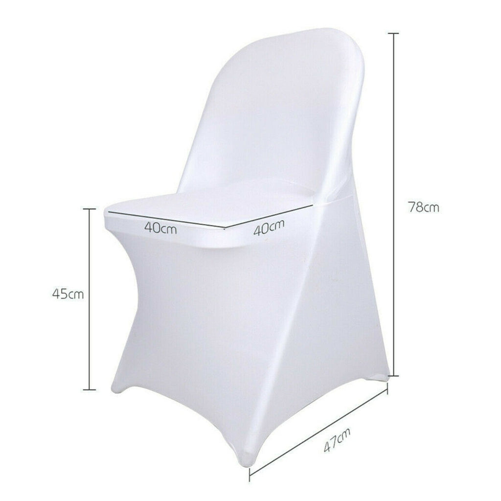 Spandex Folding Chair Cover - White