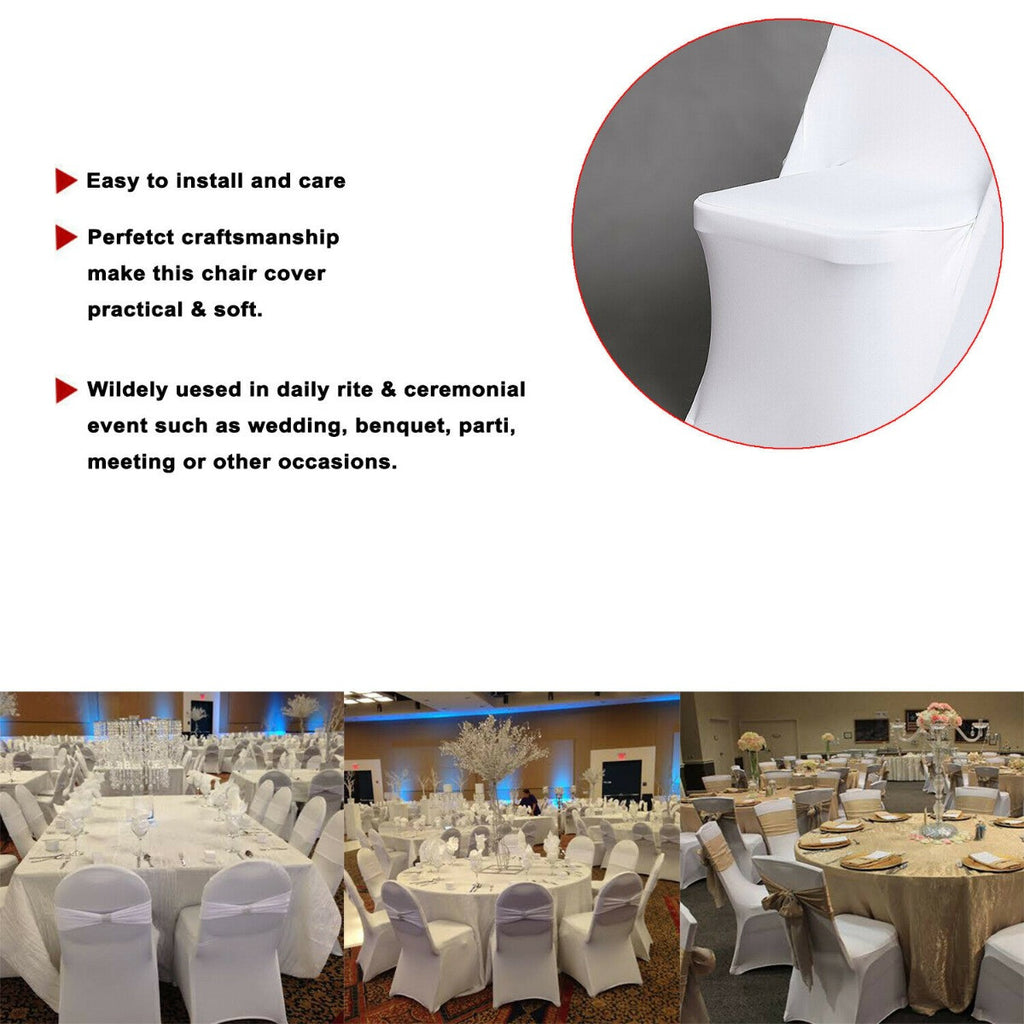Spandex Folding Chair Cover - White