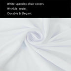 Spandex Folding Chair Cover - White