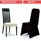 160GSM Spandex Chair Cover - Black