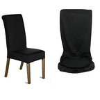 Short Spandex Chair Cover - Black