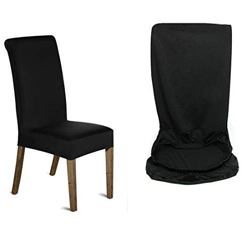 Short Spandex Chair Cover - Black