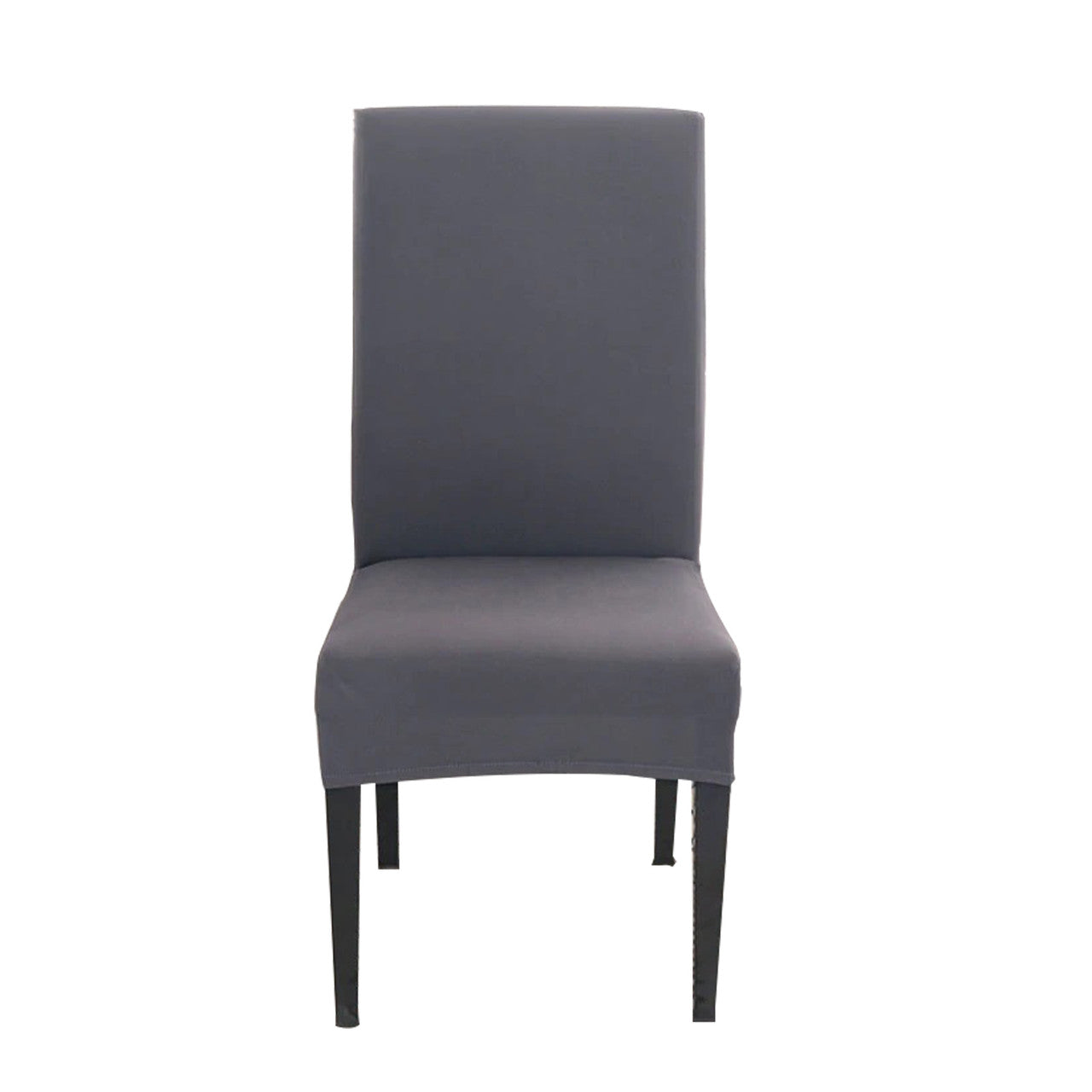 Short Spandex Chair Cover - Dark Grey