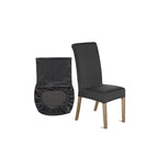 Short Spandex Chair Cover - Dark Grey