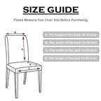 Short Spandex Floral Printed Chair Cover - Grey (Design 1)