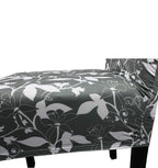 Short Spandex Floral Printed Chair Cover - Grey (Design 3)