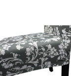 Short Spandex Floral Printed Chair Cover - Grey (Design 4)