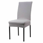 Short Spandex Chair Cover - Silver