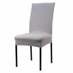 Short Spandex Chair Cover - Silver