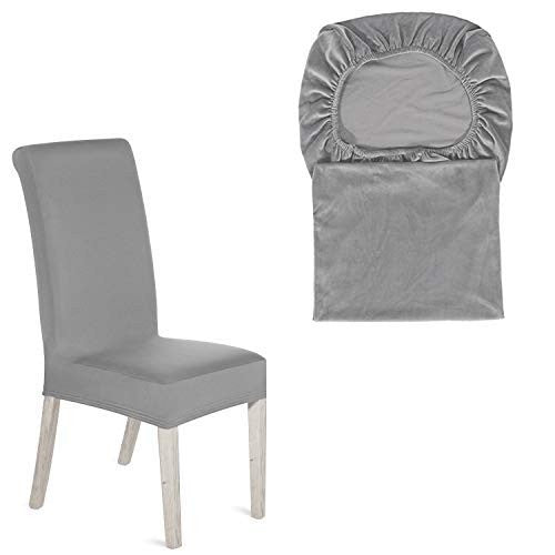 Short Spandex Chair Cover - Silver