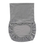 Short Spandex Chair Cover - Silver
