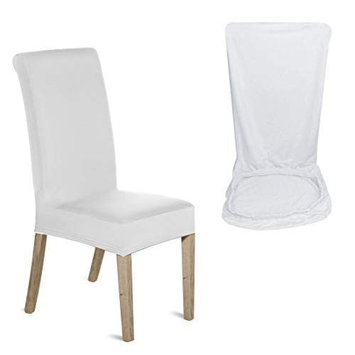 Short Spandex Chair Cover - White