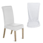 Short Spandex Chair Cover - White