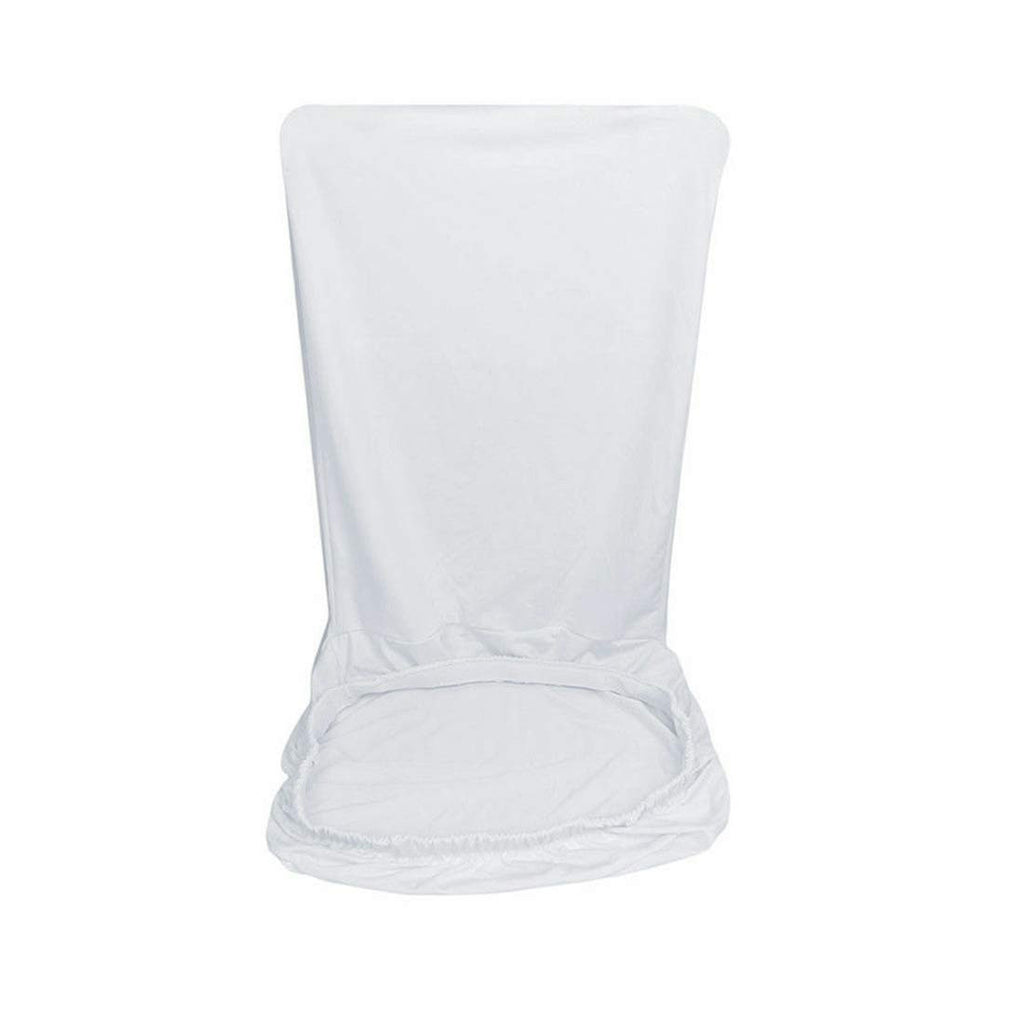 Short Spandex Chair Cover - White
