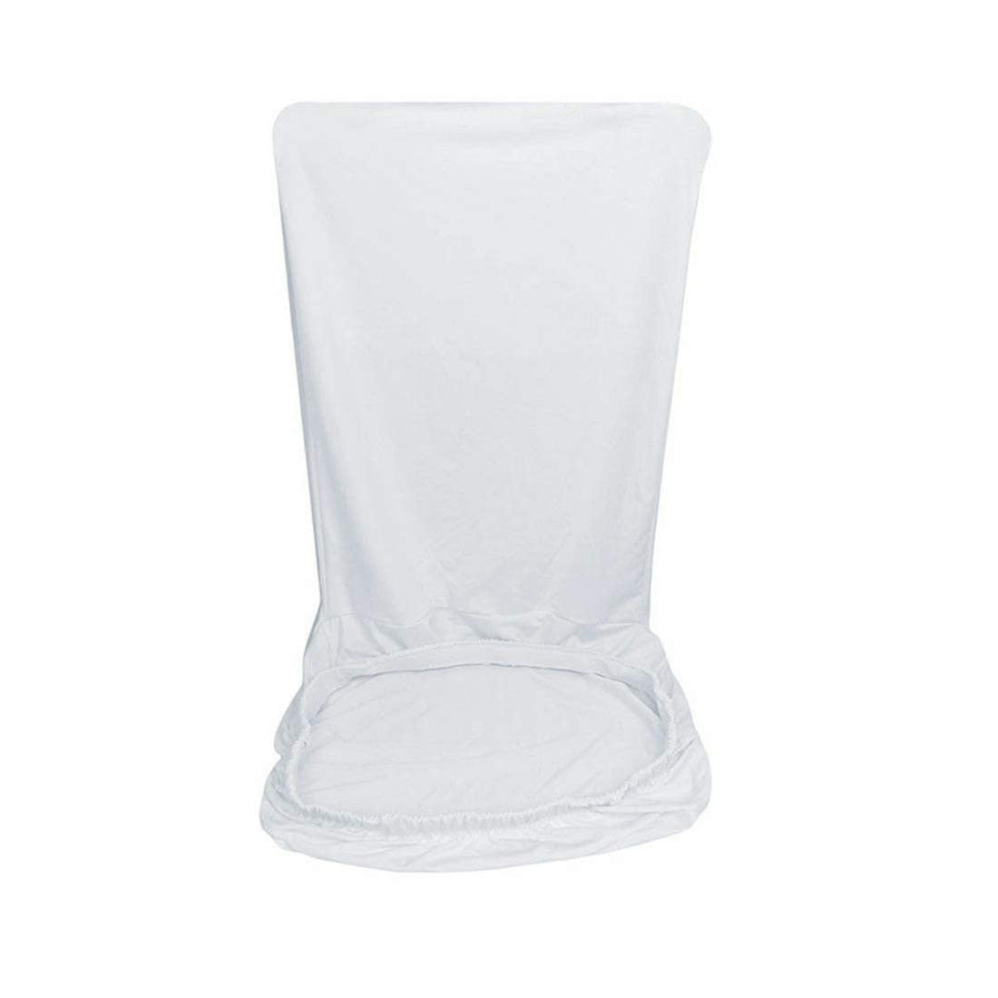Short Spandex Chair Cover - White