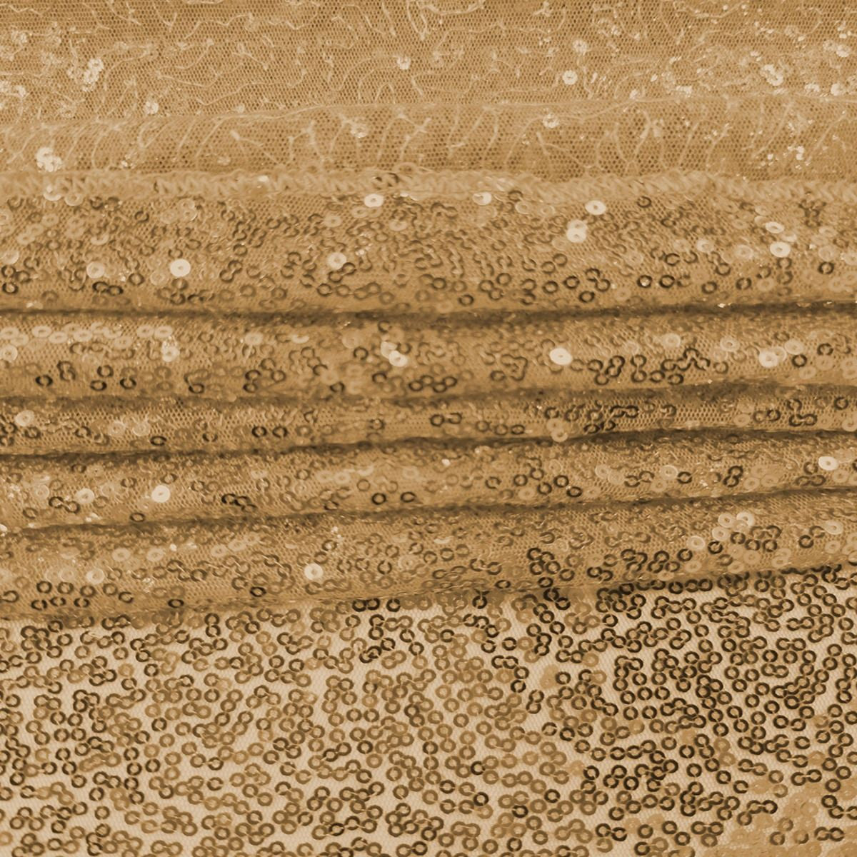 4ft x 7ft Sequin Photography Backdrop - Champagne