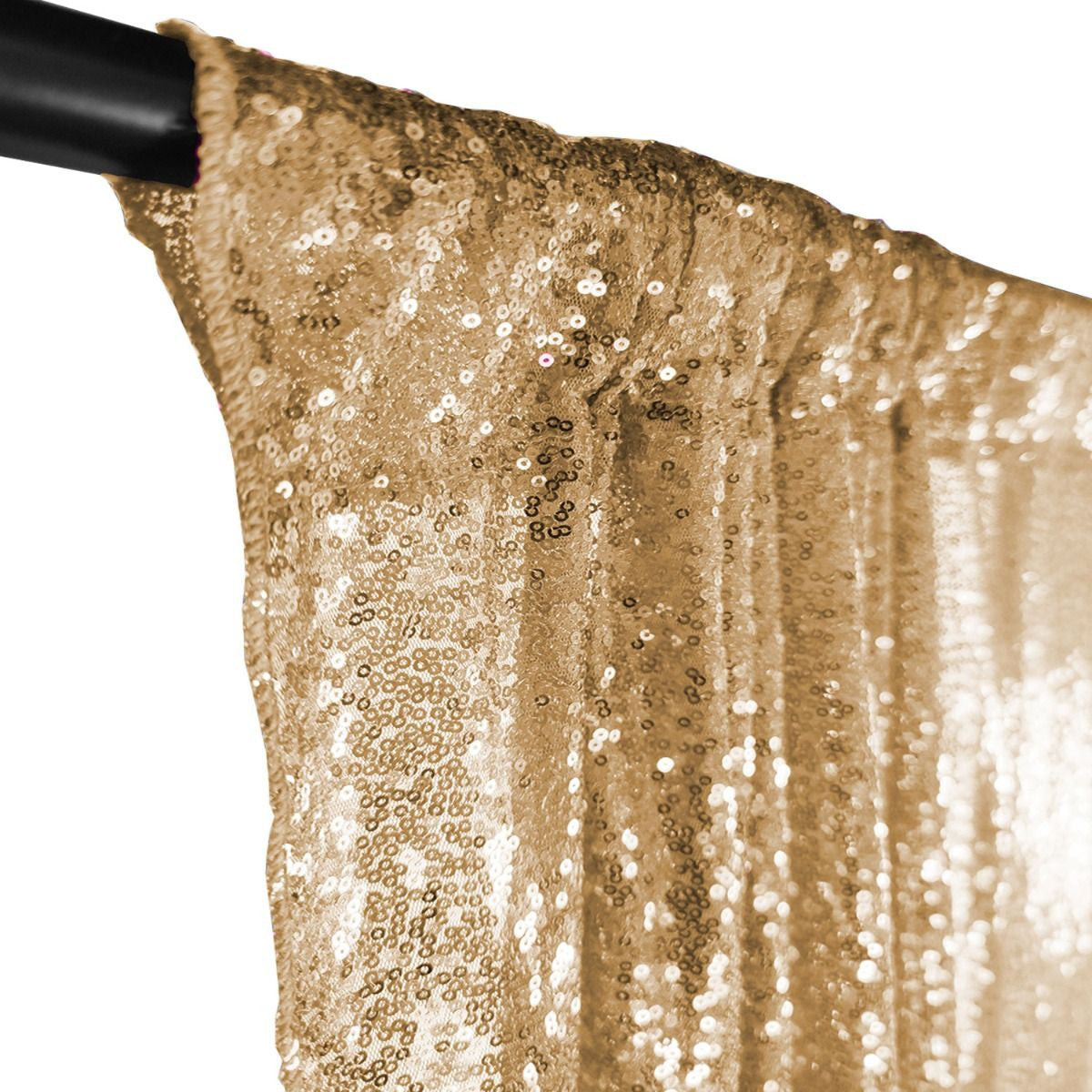 4ft x 7ft Sequin Photography Backdrop - Champagne