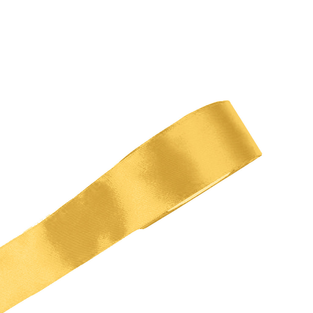 25m Double Sided Satin Ribbon - Champagne