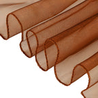7" x 108" Organza Chair Sash - Chocolate