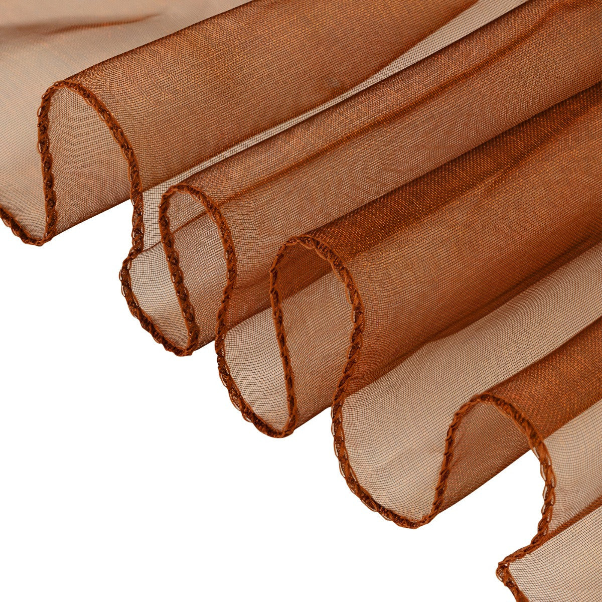 7" x 108" Organza Chair Sash - Chocolate