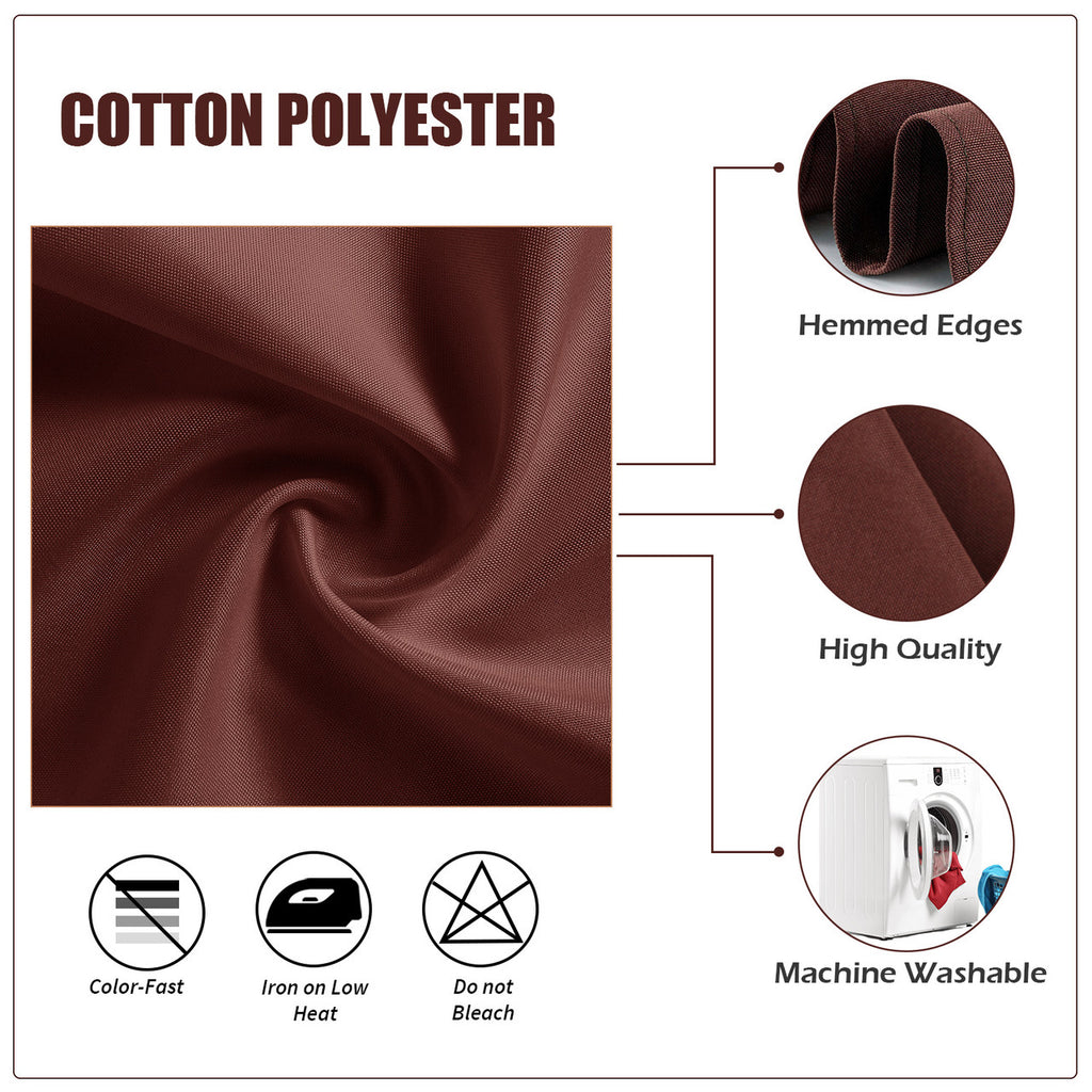 20" Polyester Table Napkin - Chocolate