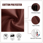 20" Polyester Table Napkin - Chocolate