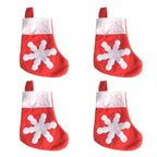 Christmas Stocking Cutlery Holder - 4pcs
