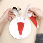 Santa Hats Cutlery Holder - 4pcs