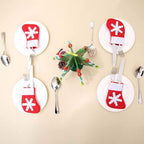Christmas Stocking Cutlery Holder - 4pcs