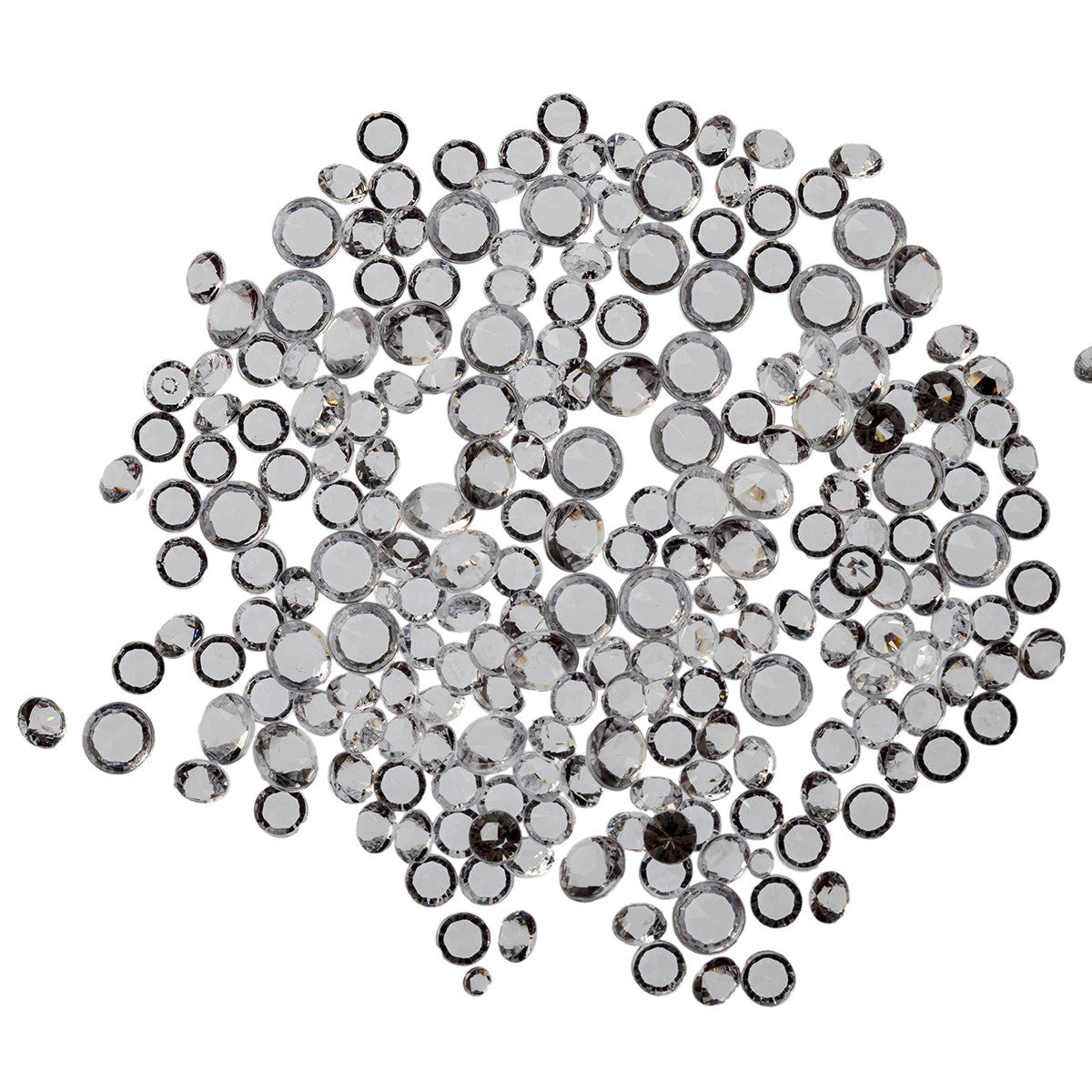 2000 Iridescent Table Scatter Acrylic Crystals, 4.5mm - Clear