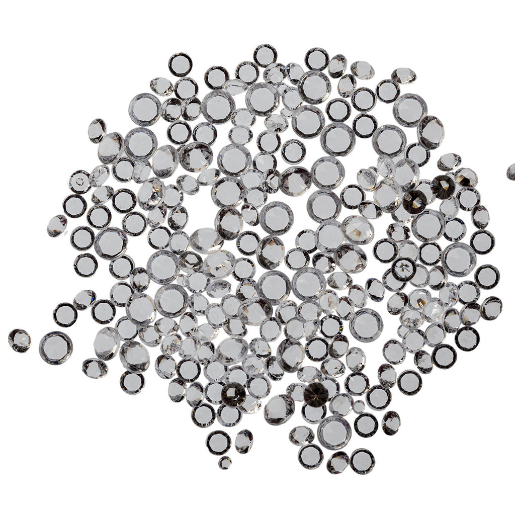 2000 Iridescent Table Scatter Acrylic Crystals, 4.5mm - Clear