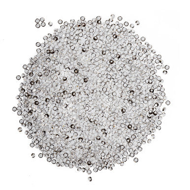 6000 Iridescent Table Scatter Acrylic Crystals, Mixed Sizes - Clear