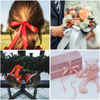 1m Double Sided Satin Ribbon- Deep Rose Gold