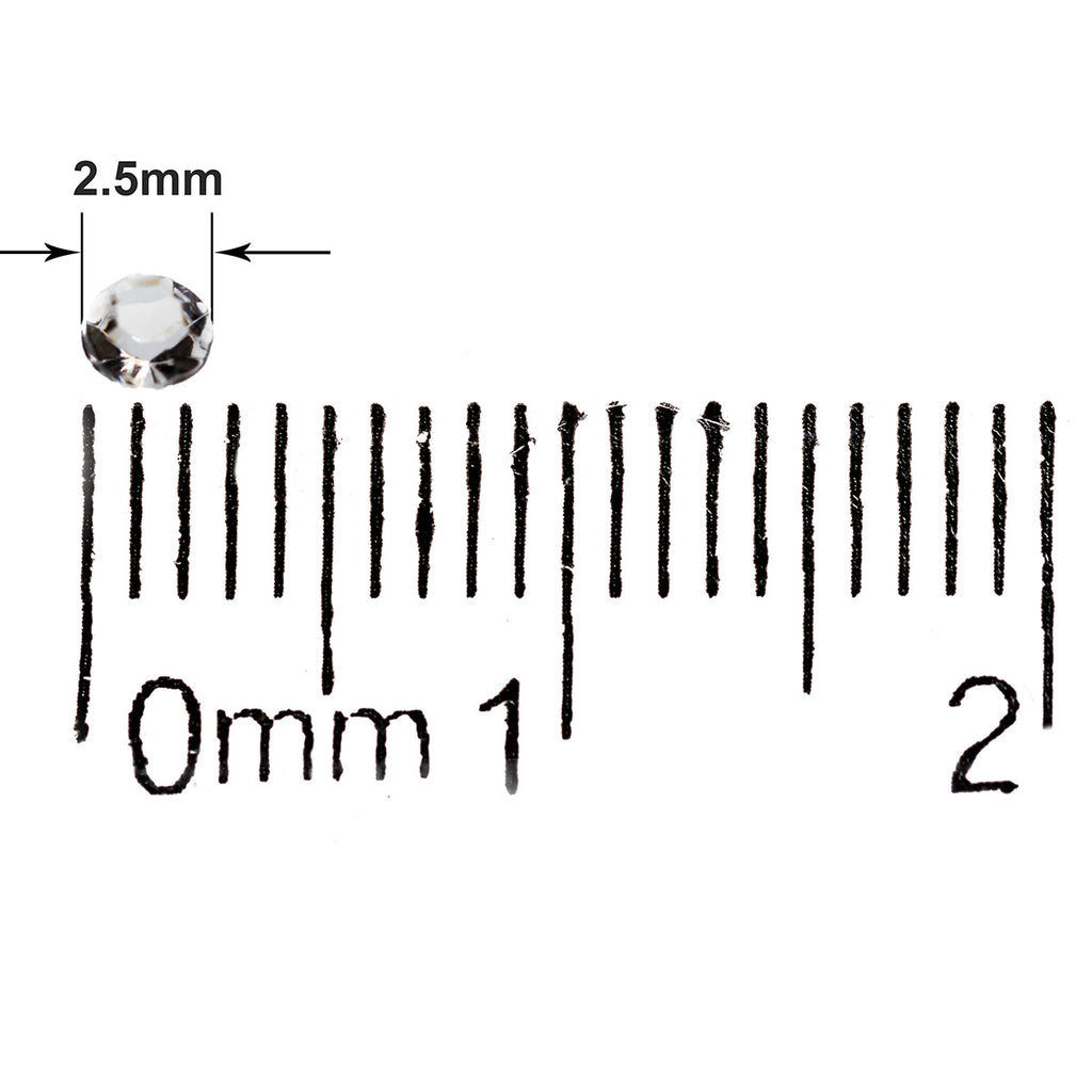4000 Iridescent Table Scatter Acrylic Crystals, 2.5mm - Clear