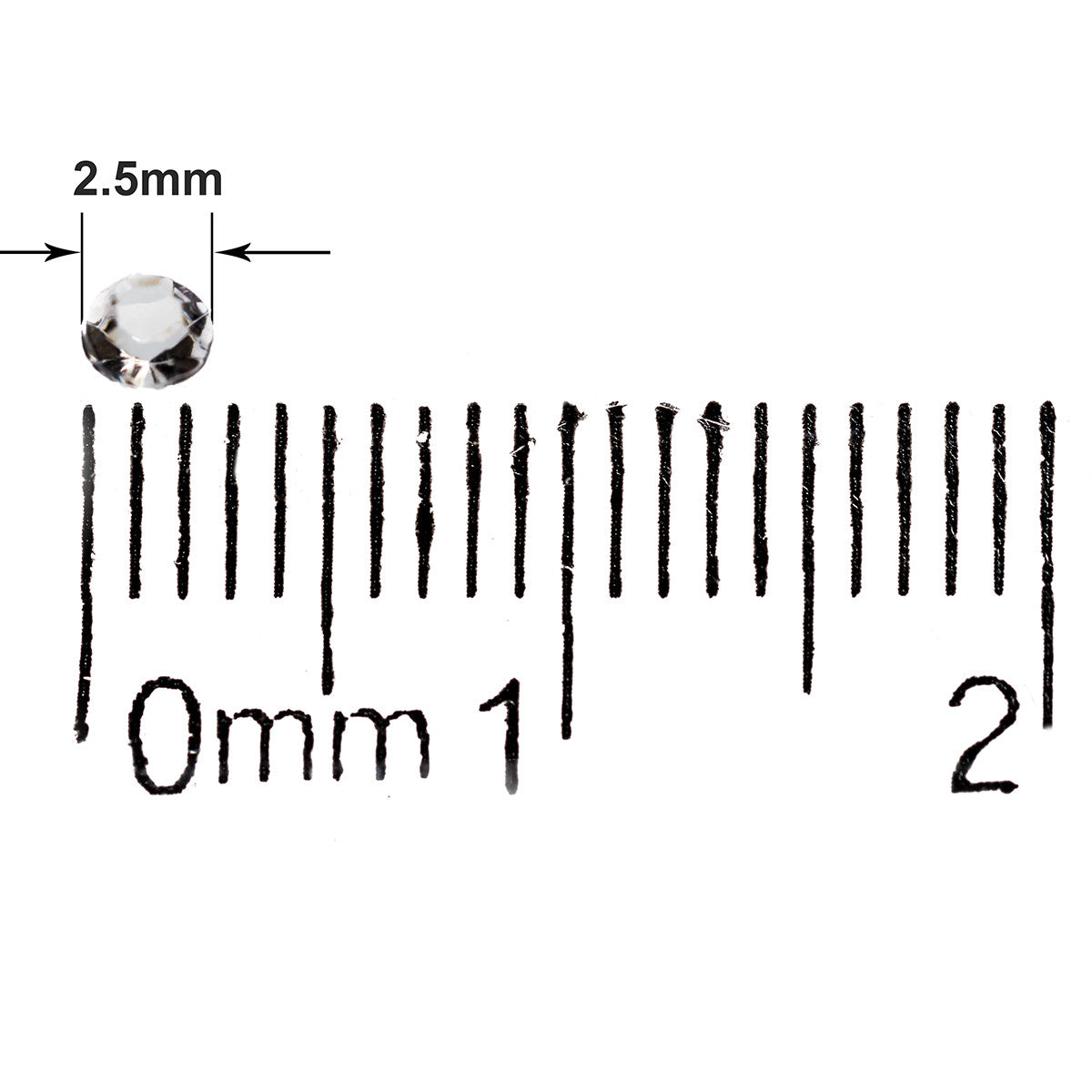 4000 Iridescent Table Scatter Acrylic Crystals, 2.5mm - Clear