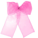 7" x 108" Organza Chair Sash - Bubblegum Pink