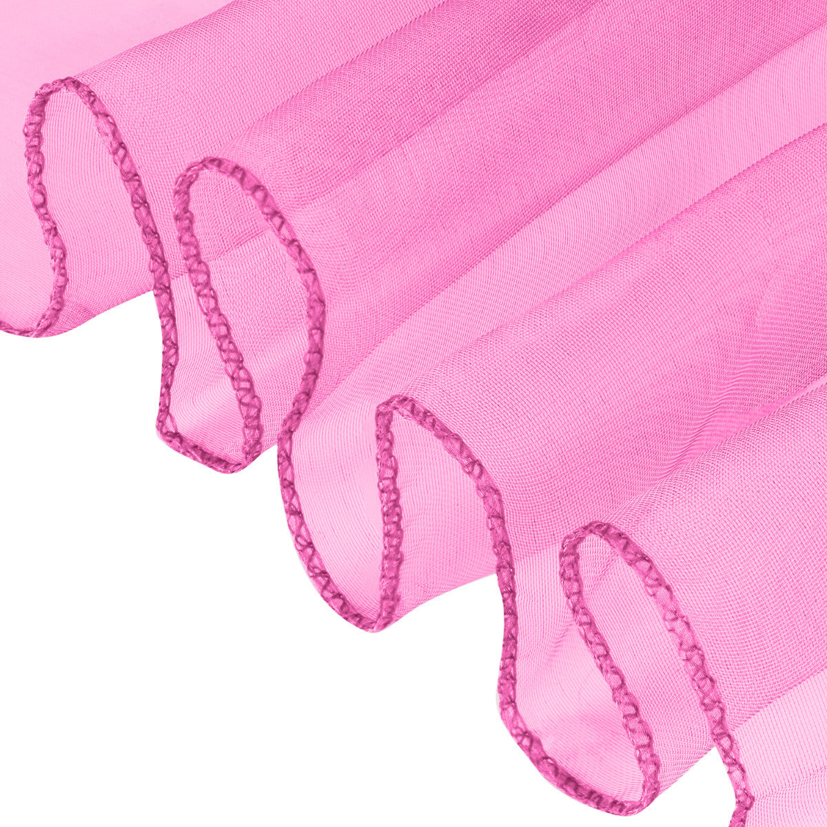 7" x 108" Organza Chair Sash - Bubblegum Pink