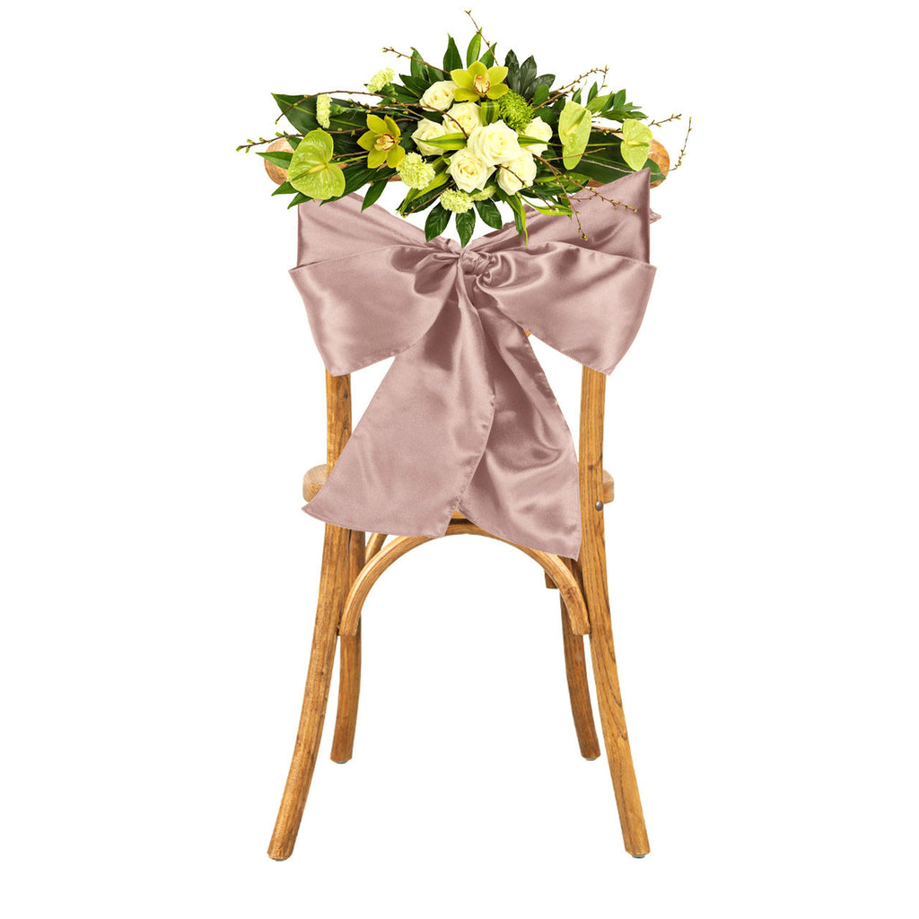 Premium Satin Chair Sash - Rose Gold (18cm x 274cm)