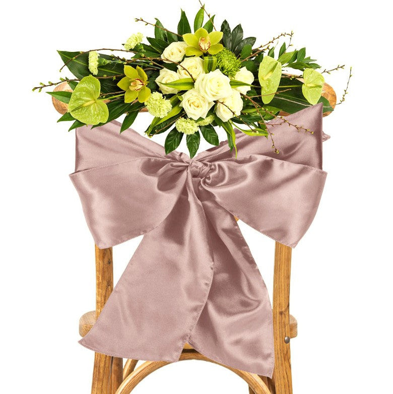Premium Satin Chair Sash - Rose Gold (18cm x 274cm)