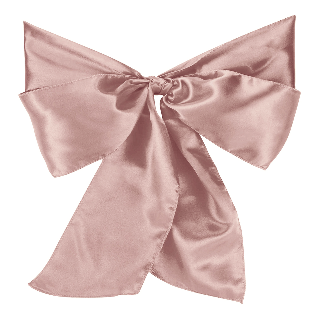 Premium Satin Chair Sash - Rose Gold (18cm x 274cm)