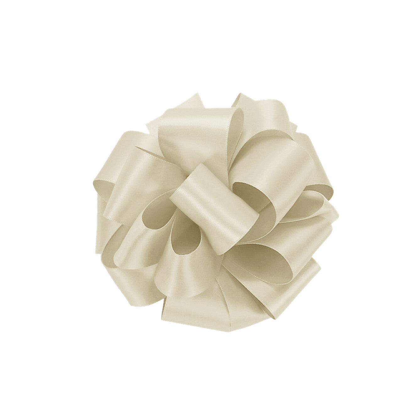 10m Double Sided Satin Ribbon - Cream