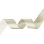 25m Double Sided Satin Ribbon - Cream