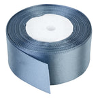 25m Double Sided Satin Ribbon - Dark Silver