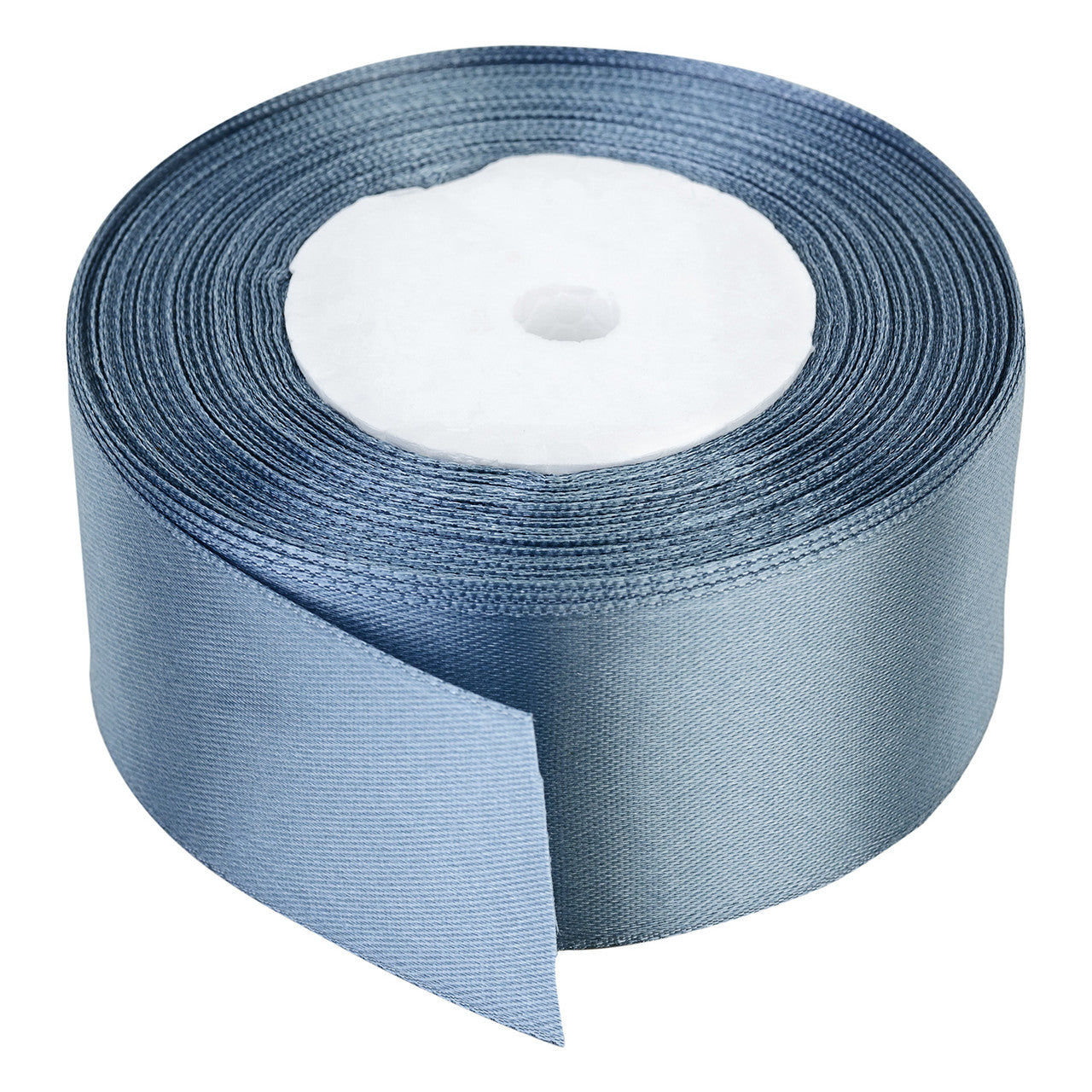 25m Double Sided Satin Ribbon - Dark Silver