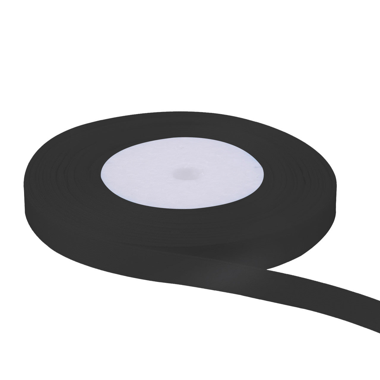 25m Double Sided Satin Ribbon - Black