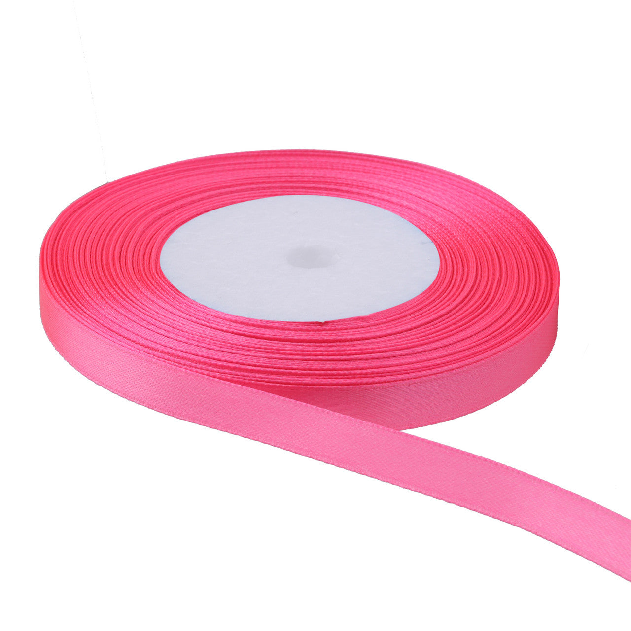 25m Double Sided Satin Ribbon - Rose Pink