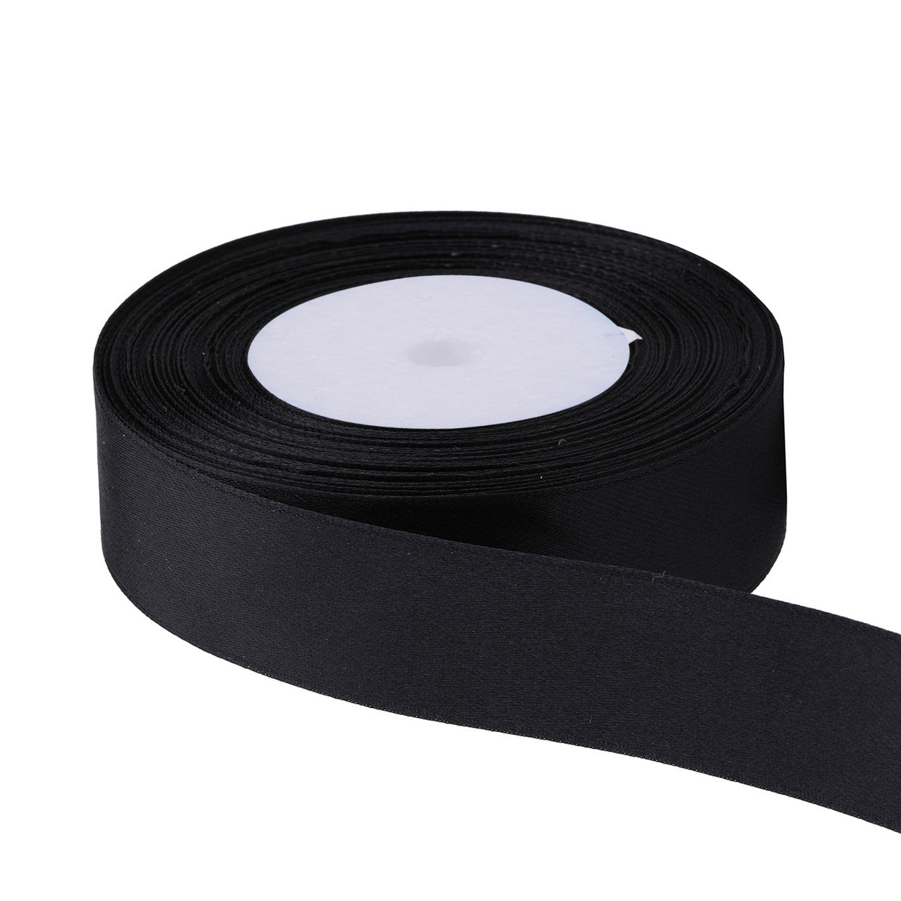 10m Double Sided Satin Ribbon - Black