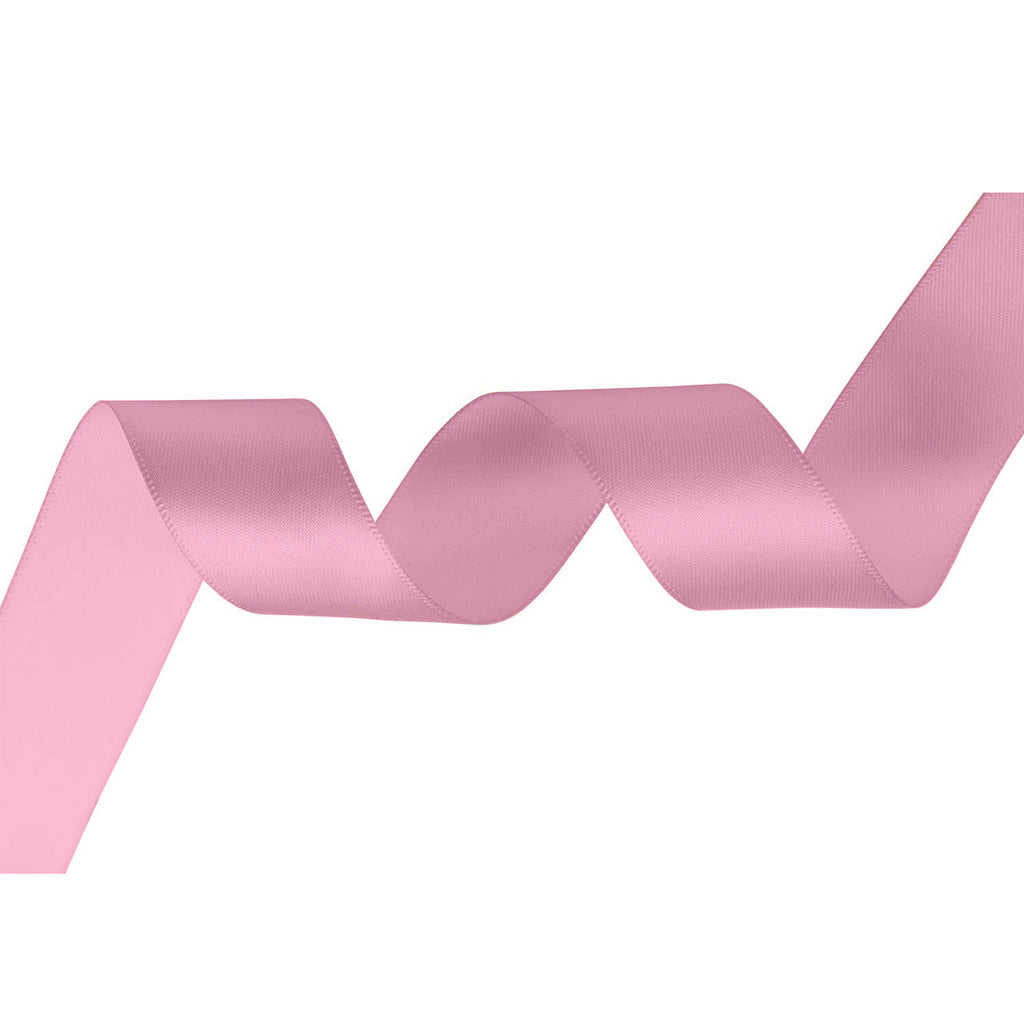 10m Double Sided Satin Ribbon - Baby Pink