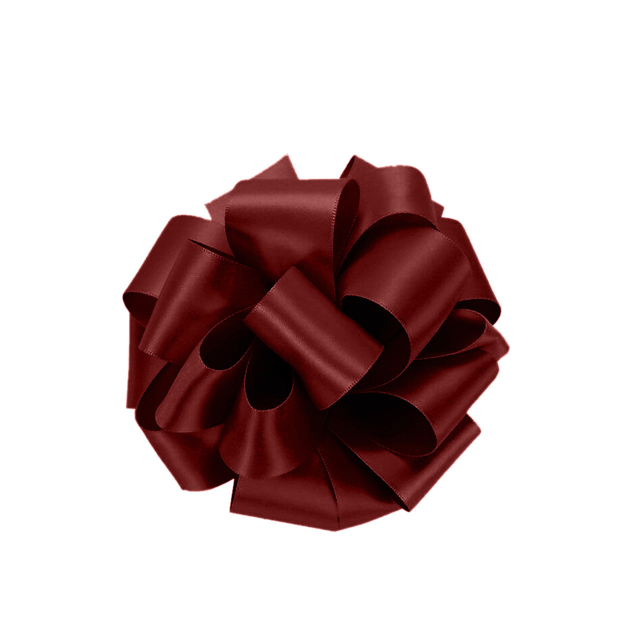 25m Double Sided Satin Ribbon - Burgundy