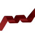 25m Double Sided Satin Ribbon - Burgundy